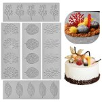 5pc moule en dentelle en silicone moule en dentelle fondante pour chocolat fondant dcoration de gteaux ...