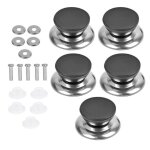 5pcs poignée bouton rechange de couvercle de casserole boutons de ustensiles de cuisine avec vis 5pcs poignée bouton rechange de couvercle de casserole boutons de ustensiles de cuisine avec vis