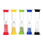 5pcs sabliers 30sec - 1min - 3mn - 5 minutes - 10 minutes (couleur aléatoire) 5pcs sabliers 30sec - 1min - 3mn - 5 minutes - 10 minutes (couleur aléatoire)