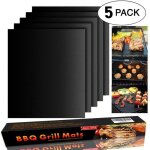 Tapis de cuisson - bbq - 5pcs - 40cm x 33cm - anti - adhrent - rutilisable