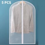 5pcs v�tements housse protection etanchecouvertures de v�tements pour costumes robes - blanc 60 * 140cm ...