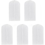 5x housse de vtement anti - poussire sac de rangement manteau complet couverture pochette transparent ...