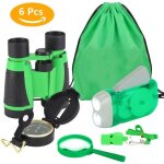 Kit jouets dexploration - non spcifi - 6 en 1 - jumelles - lampe de poche - boussole
