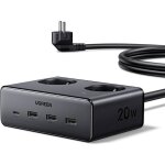 6 en 1 multiprise parafoudre et surtension 3680w 2 prise ac 4 usb avec interrupteur bloc electrique usb ...