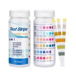 Kit danalyse de leau - non spcifi - 6 en 1 - 50 bandelettes - mesure chlore brome ph