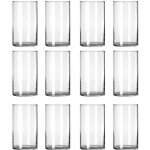 Vase  fleurs - transparent - 6. 5x10cm - verre - dcoratif - bougeoir