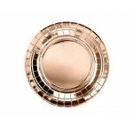 6 assiettes rose gold 18cm - vaisselle de fête rose 6 assiettes rose gold 18cm - vaisselle de fête rose