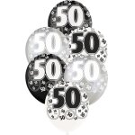 6 ballons anniversaire 50 ans