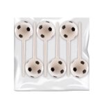 6 ballons de foot en plastique sur pic 23 cm - blanc 6 ballons de foot en plastique sur pic 23 cm - blanc