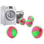 6 boules de lavage machiner � laver anti poils cheveux peluche animaux