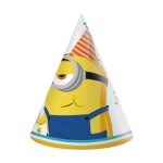 Chapeaux de f�te - minions - jaune - enfant - mixte - lot de 6
