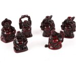 6 figurines bouddha maitreya - statuettes bouddhas rieurs