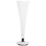 6 fltes  champagne 12cl argent chrome gris argent