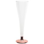 6 fltes  champagne 12cl rose gold chrome