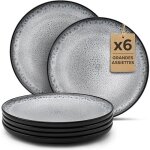 6 grandes assiette perla - compatible micro - onde - assiettes service de table riviera grandes assiettes ...