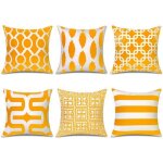 6 housse de coussin 45x45 cm decoration canap en microfibre housse coussin scandinave dcor salon jaune ...
