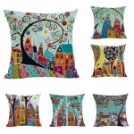 6 housses de coussin 45x45 gomtrique en microfibre housse coussin scandinave doux taie doreiller decoration ...