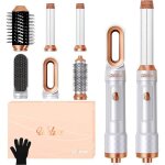 6 in 1 ukliss blow brush brushing &amp hair dryer with hair dryer automatic hair curler hair straightener ...