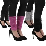 Jambires gutres - femme - taille unique - lot de 6 - noir / anthracite / gris / rose - lavable  30c ...