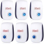 6 pack r�pulsif ultrason anti - rongeurs insectes ultrason anti moustique ultrason souris et rats int�rieur ...