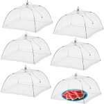 6 pcs cloche alimentaire pliable anti - mouchealiments tente couvercle de nourriture pliante cran en ...