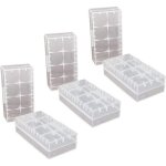 6 pcs plastique dur bo�te de rangement de la batterie pour piles rechargeables organisateur boitier accu ...