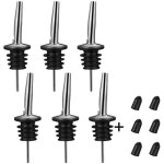 6 pièce becs verseur en acier inoxydable classique bouteille bouchon verseur avec bec conique pour liqueur ... 6 pièce becs verseur en acier inoxydable classique bouteille bouchon verseur avec bec conique pour liqueur ...