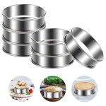 6 pi�ces cercle tartelette cercle a patisserie 8cm cercles et cadres � p�tisserie cercle a tartelette ...