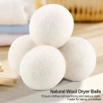 6 pices 6 cm boules de schage en laine naturelle absorption deau limine le remplacement statique du ...