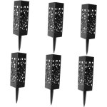 6 pi�ces d�coration ext�rieure en m�tal lumi�re solaire lanterne ext�rieure lumi�res d�coratives de voie ...