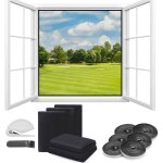 6 pi�ces moustiquaire fenetre diy insect ecran 130 � 150 cm rideau anti moustique peut �tre coup� rouleau ...
