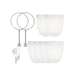 6 pièces sac à lait de noix sac a lait vegetalavec 2 anneau enacier filtre lait vegetal réutilisable ... 6 pièces sac à lait de noix sac a lait vegetalavec 2 anneau enacier filtre lait vegetal réutilisable ...