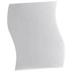 6 pi�ces s�ries 3d vague miroir autocollant bricolage argent mur miroir autocollant acrylique mural d�calcoman ...