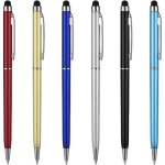 6 pi�ces stylet stylo stylet tablette 2 en 1 stylete tablette universels capacitifs pour �cran tactil ...