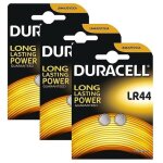 6 piles bouton lr44 duracell v13ga ag13 l1154 a76