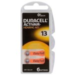 6 piles duracell activair 13