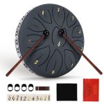 6 pouces 16 cm tambour de langue en acier 11 notes c majeur instrument de percussion tambour � main avec ...