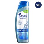 6 shampoings pure intense detox du cuir chevelu 250ml - head & shoulders