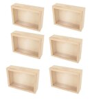 6 tirelires cadres en bois  customiser 12 x 17 cm