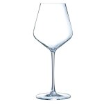 6 verres  vin rouge 47cl ultime - cristal darques - verre ultra transparent moderne