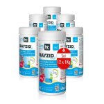 Pastilles de chlore pour piscine(20g) 6 x 1kg bayzid chlore multifonction 5 en 1 - traitement complet ...