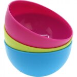 Bol en plastique - 6 pices - 06l - 125x65cm - multicolores