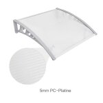 60 * 100cm marquise de porte auvent de porte polycarbonate - diyagssz