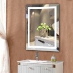 (60 * 8cm) mixmest miroir salle bain avec éclairage intégré led - blanc - a encastrer - mixmest - brillant ... (60 * 8cm) mixmest miroir salle bain avec éclairage intégré led - blanc - a encastrer - mixmest - brillant ...
