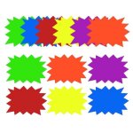 �tiquette de prix - 60 �tiquettes fluo - 206 x 146 cm - vente au d�tail - �criture facile