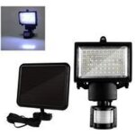 60 led solaire pir lampe de scurit  dtecteur de mouvement lumire crue pour jardin garage cabanon ...