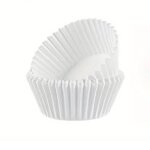 60 moules  cupcakes papier 5x3. 2cm blanc