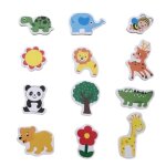 60 pices bois animal cratif drle mignon aimants pour rfrigrateur pour pour tableau blanc dcoration ...