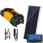 6000w systme dalimentation solaire 110v / 6000w kit onduleur 300w panneau solaire chargeur de batterie ...