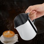 600ml tasse  mousse en acier inoxydable pour latte / caf pichet  mesure pour lait / crme / eau - ...